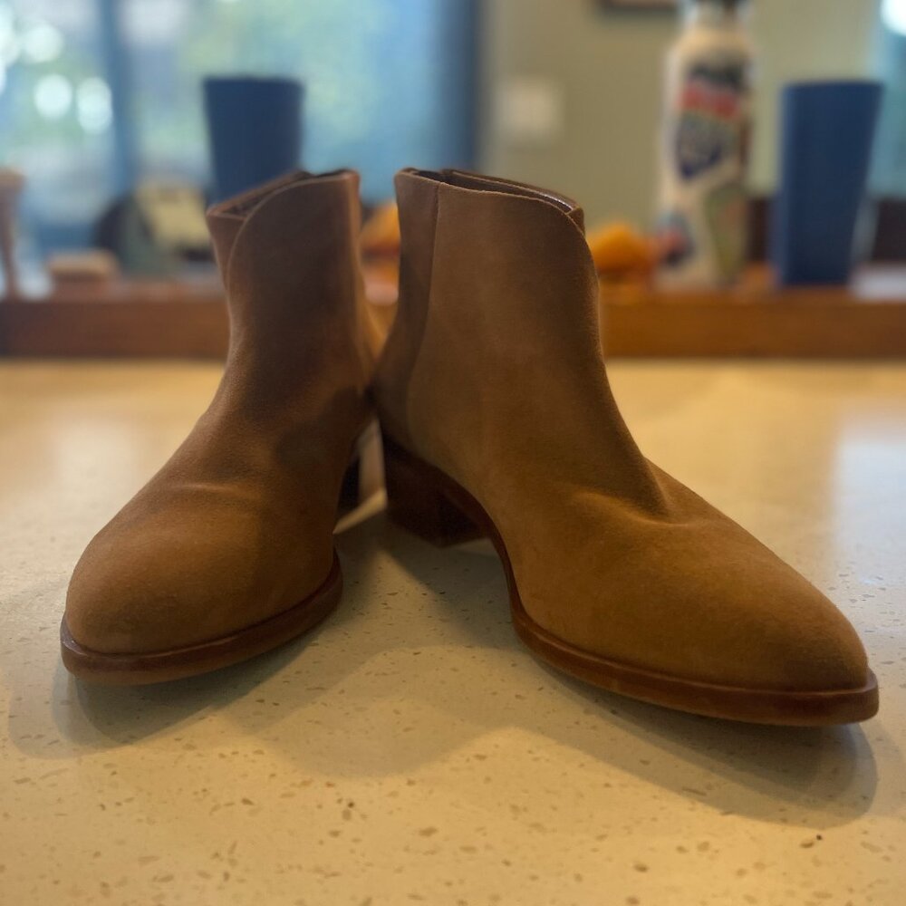 Soludos Tan Booties - Size 9